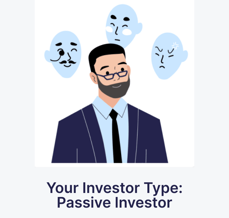Passive investor type illustrated visualization