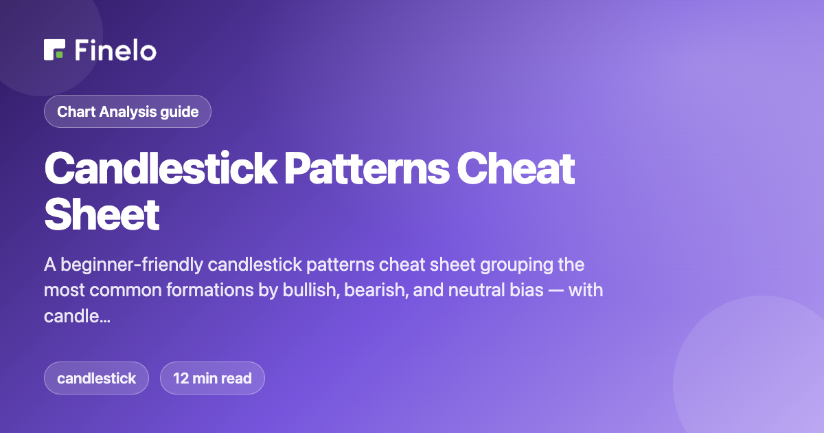 Candlestick Patterns Cheat Sheet: A Visual Guide to the Most Common Patterns — Finelo Blog