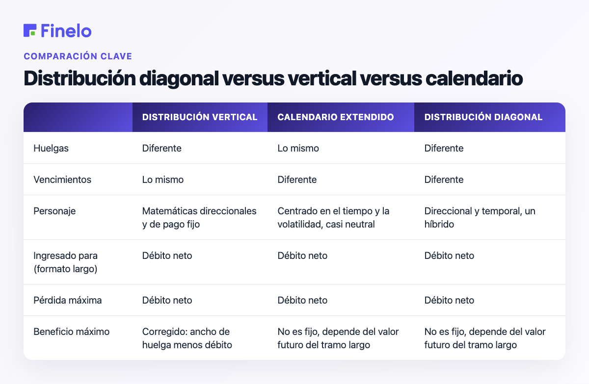 Difusión diagonal vs vertical vs extensión calendario: extensión vertical, extensión calendario, extensión diagonal
