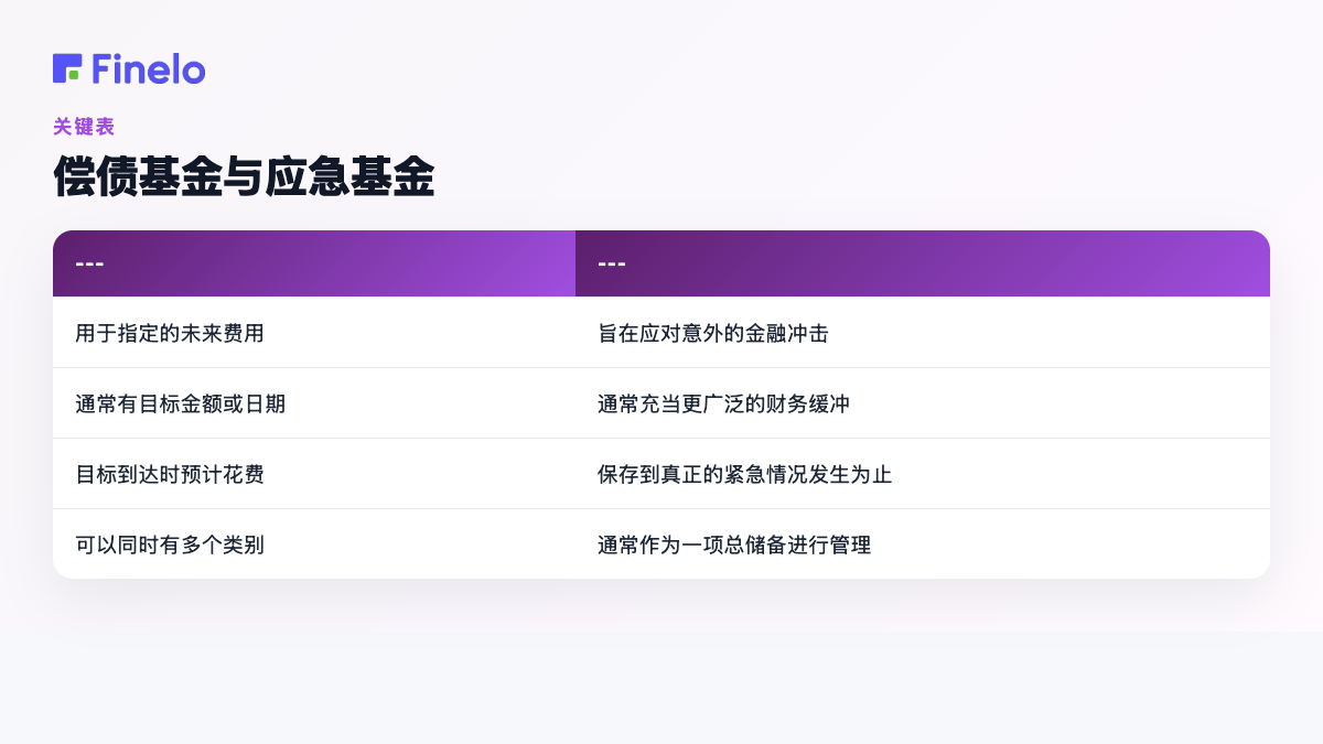 偿债基金与应急基金:偿债基金、应急基金