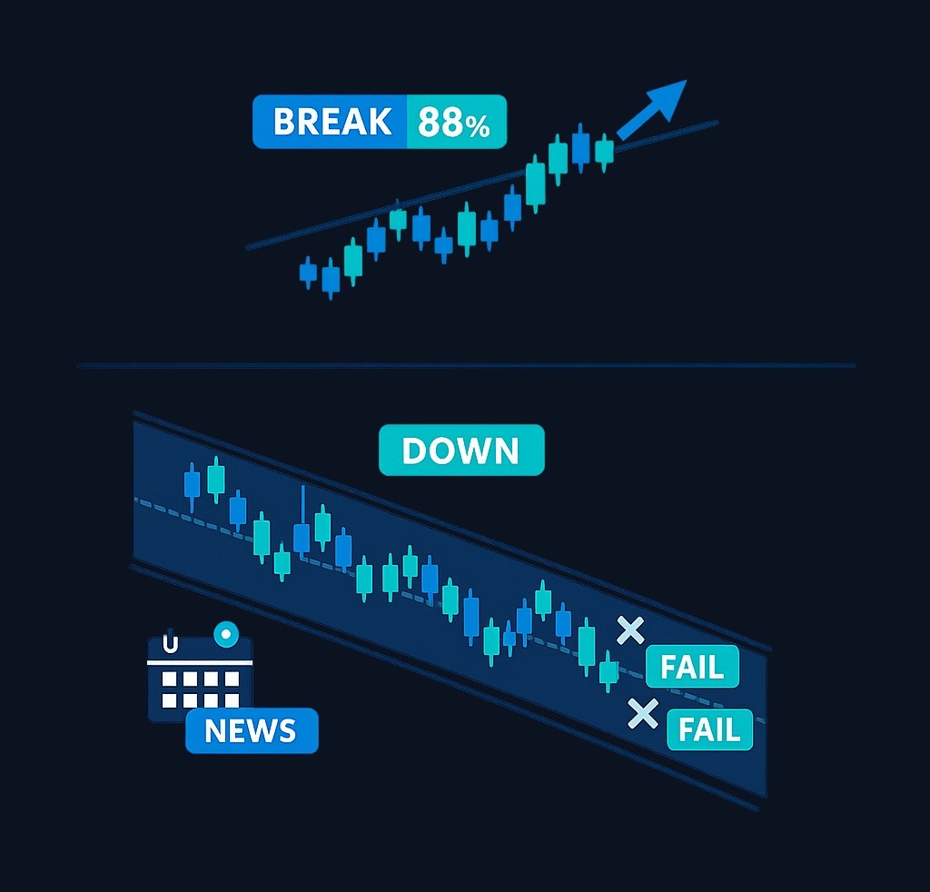 An AI tool sees a bullish breakout pattern with high confidence, but it doesn't see the larger downtrend on a higher timeframe, upcoming earnings, or recent pattern failures. The confident label wraps around incomplete information—that gap is where mistakes happen.