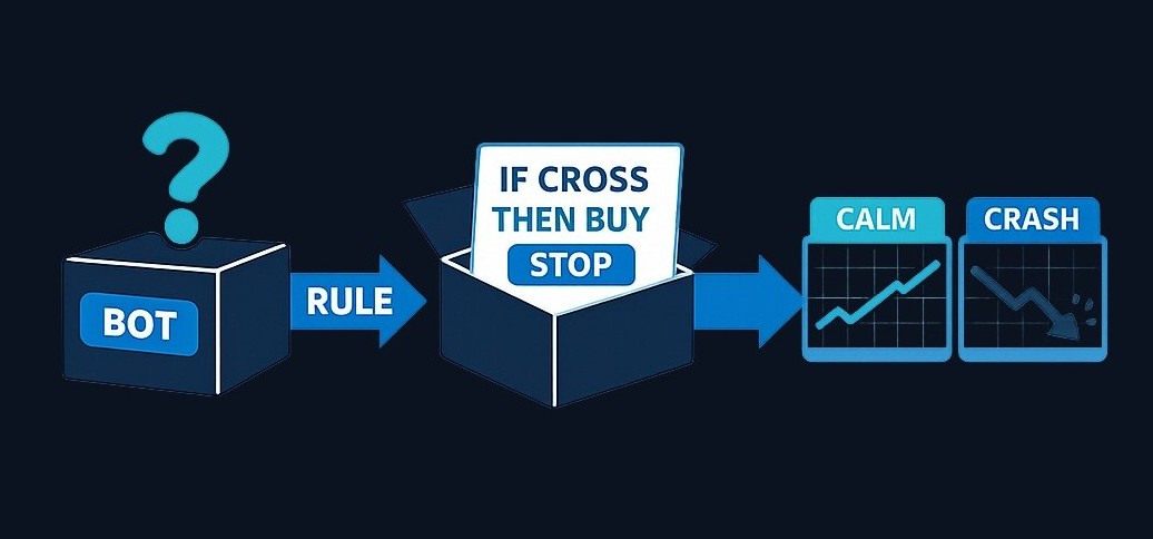 Instead of copying a bot to get rich, deconstruct its strategy into plain rules you can test in different market conditions. A strategy you can