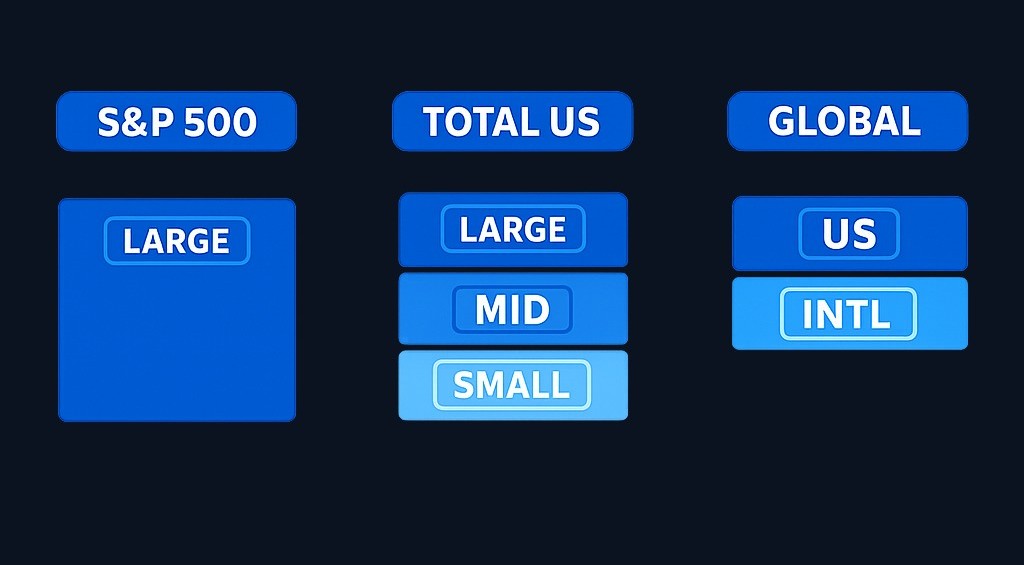 Example: Maya comparing S&P 500 (large companies only) versus total market (large + mid + small companies) versus adding international exposure How to start building wealth by investing in ETFs Building wealth through ETFs is less about finding a magic fund and more about developing repeatable habits: learning the basics, saving consistently, managing risk, keeping fees reasonable, and avoiding emotional decisions during market