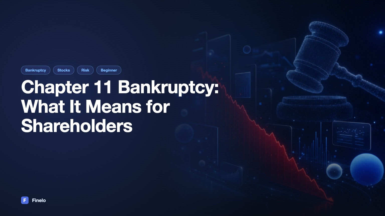 A Stock Just Fell 47% on Bankruptcy Talk: What Chapter 11 Means for Shareholders — Finelo Blog