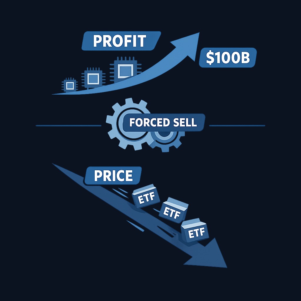 The disconnect: Samsung and SK Hynix reported roughly $100 billion in combined profit the same week their stocks collapsed. Strong fundamentals couldn't override forced mechanical selling from leveraged unwinds.