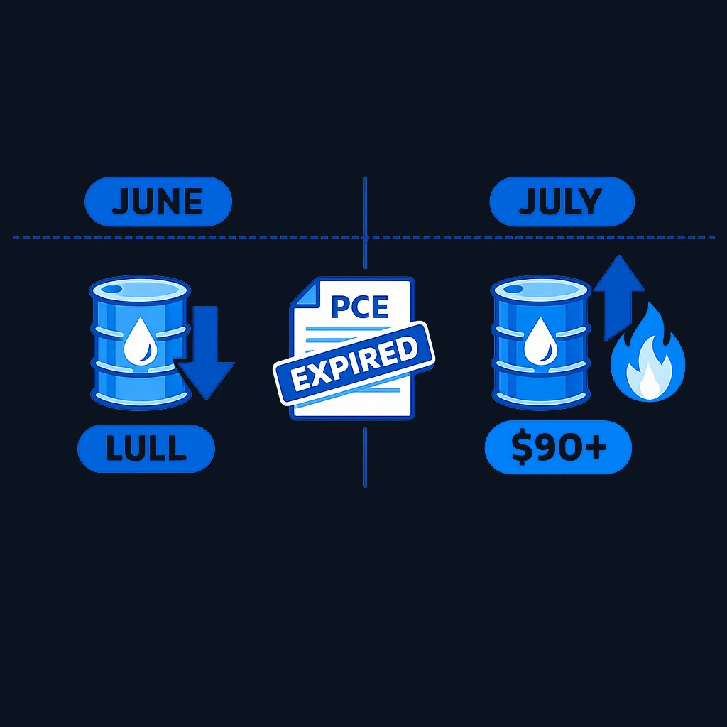 June's inflation data reflected a period when oil prices had temporarily declined due to a lull in the Iran conflict. Since then, strikes have resumed and Brent crude has climbed back above $90, meaning July's data will tell a different story.
