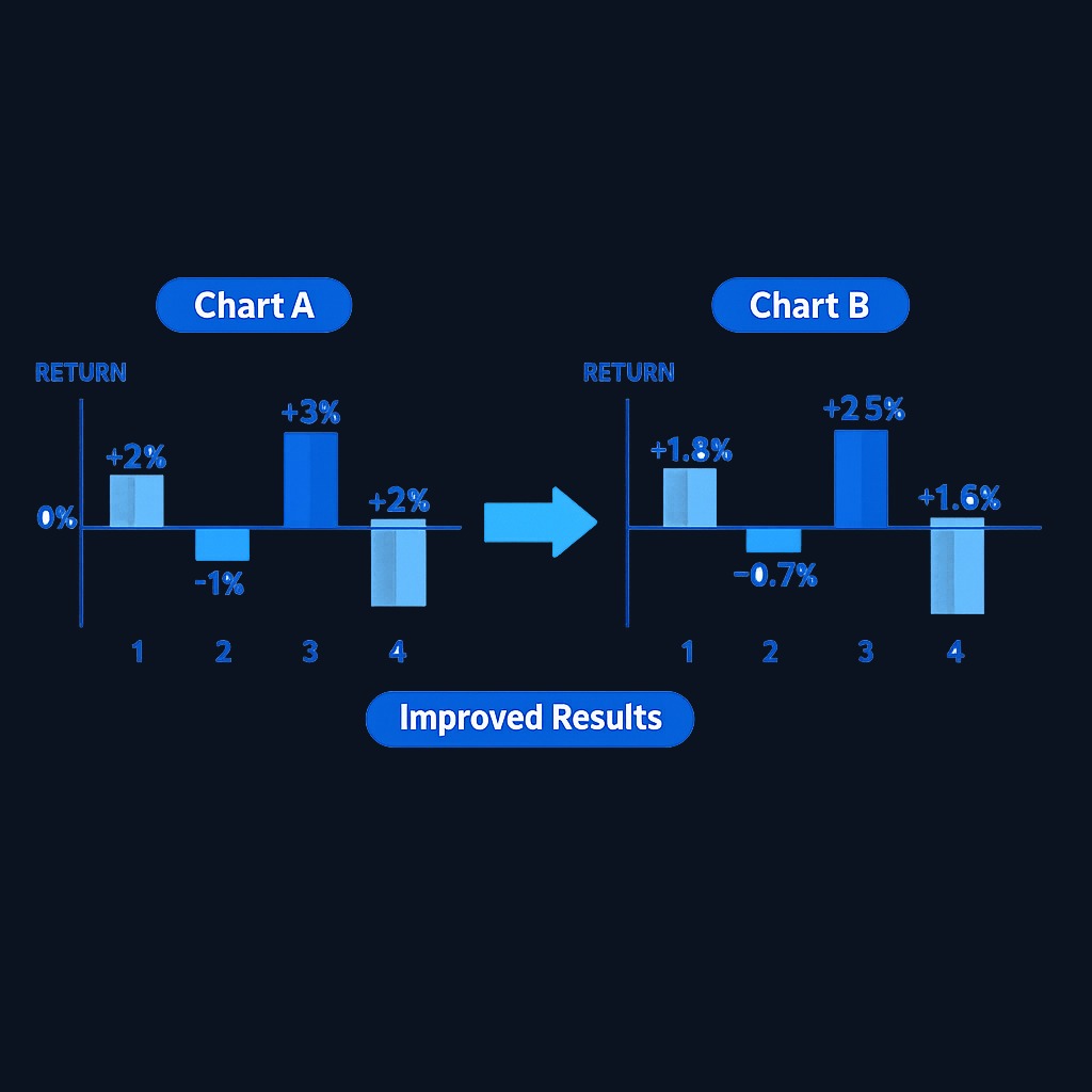 When Asset A rises 2% and Asset B rises 1.8% in the same period, then both fall together in the next period, they show high positive correlation (near +0.99). Adding B to a portfolio of A provides almost no diversification—it's essentially the same bet twice.