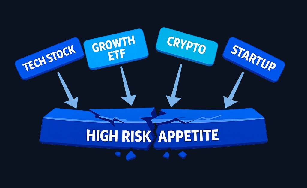Assets that seem different can share hidden risk factors. When all holdings depend on the same market sentiment (like appetite for high-