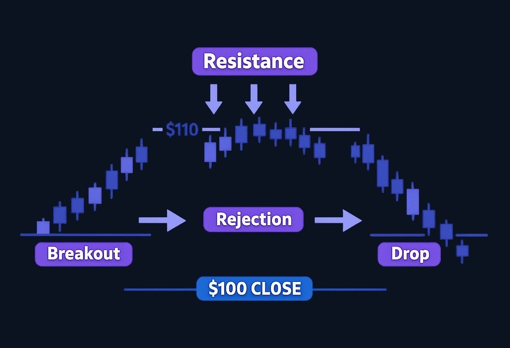 If a stock closed at $100 and trades at $108 pre-market but repeatedly fails above $110, that level may indicate where sellers are active.