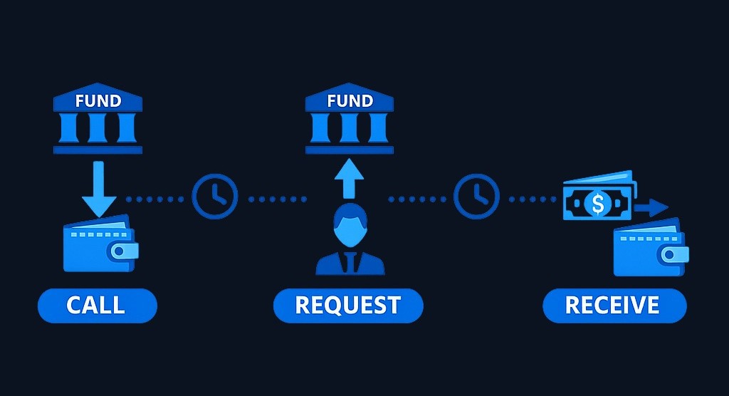 Map these three critical dates for any fund investment. The gap between when you request redemption and when cash actually arrives