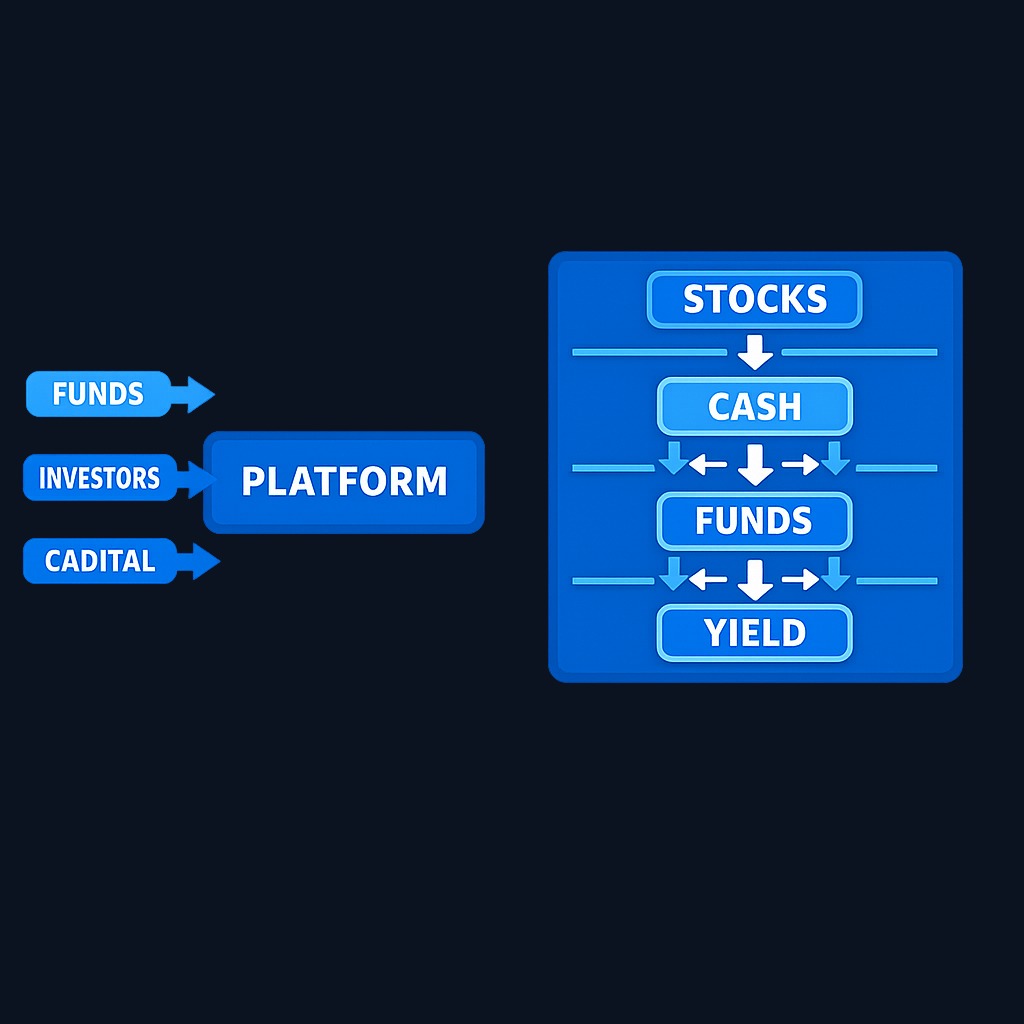 The seeming contradiction: platform deposits surge while investors exit individual stocks. The money isn't leaving—it's moving down the risk ladder to safer positions within the same ecosystem.