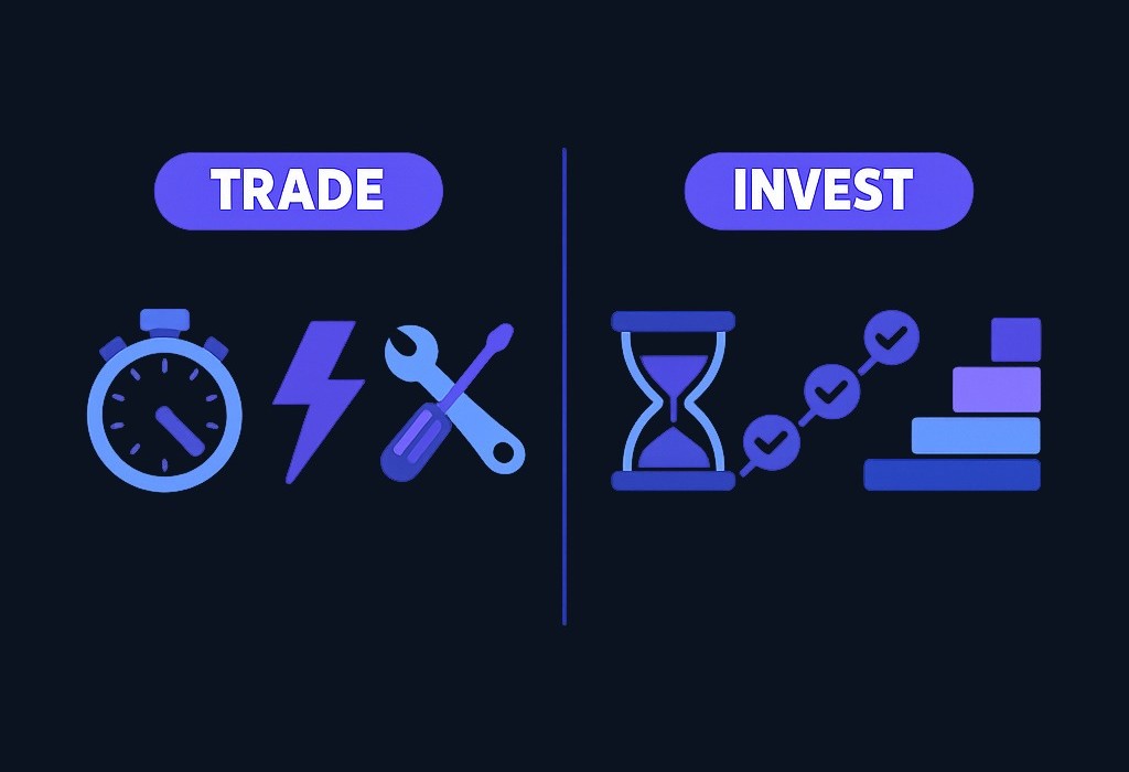 Trading rewards quick reactions and hands-on decisions; investing rewards patience and consistency. Different temperament, different