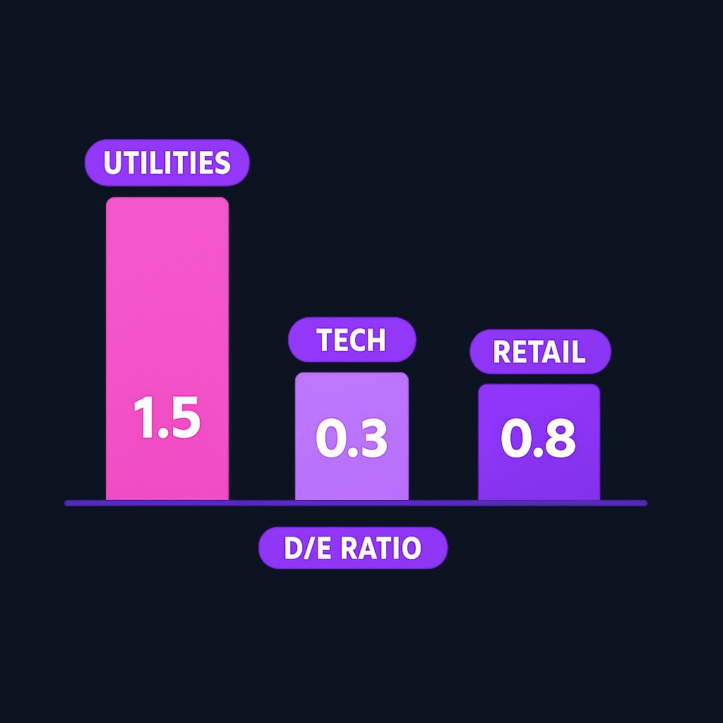 Normal debt-to-equity ratios vary widely by industry. Utilities often carry ratios above 1.0 due to stable cash flows and capital-intensive infrastructure, while technology companies typically operate with much lower leverage.
