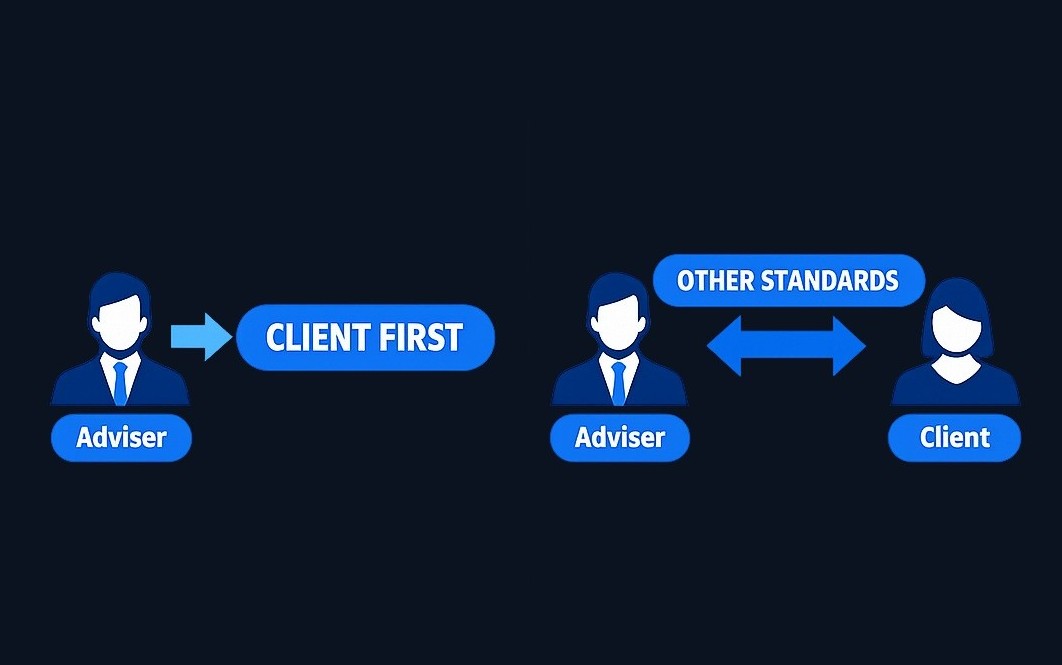 In a fiduciary relationship, the client's interests must guide all decisions within the scope of the duty. In a non-fiduciary relationship, other