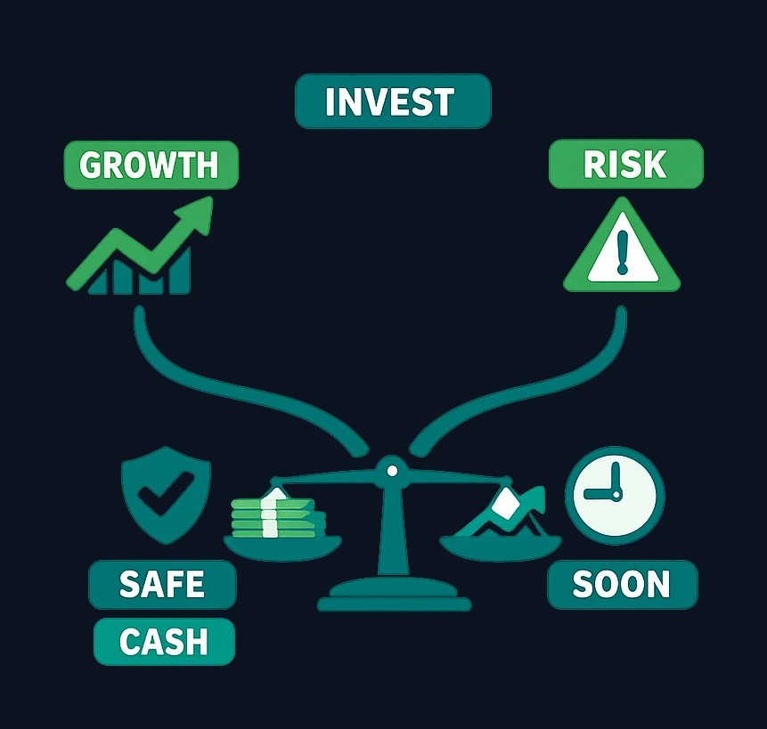 Money kept in savings prioritizes stability and quick access, while investments may offer different growth potential with added risk. Your