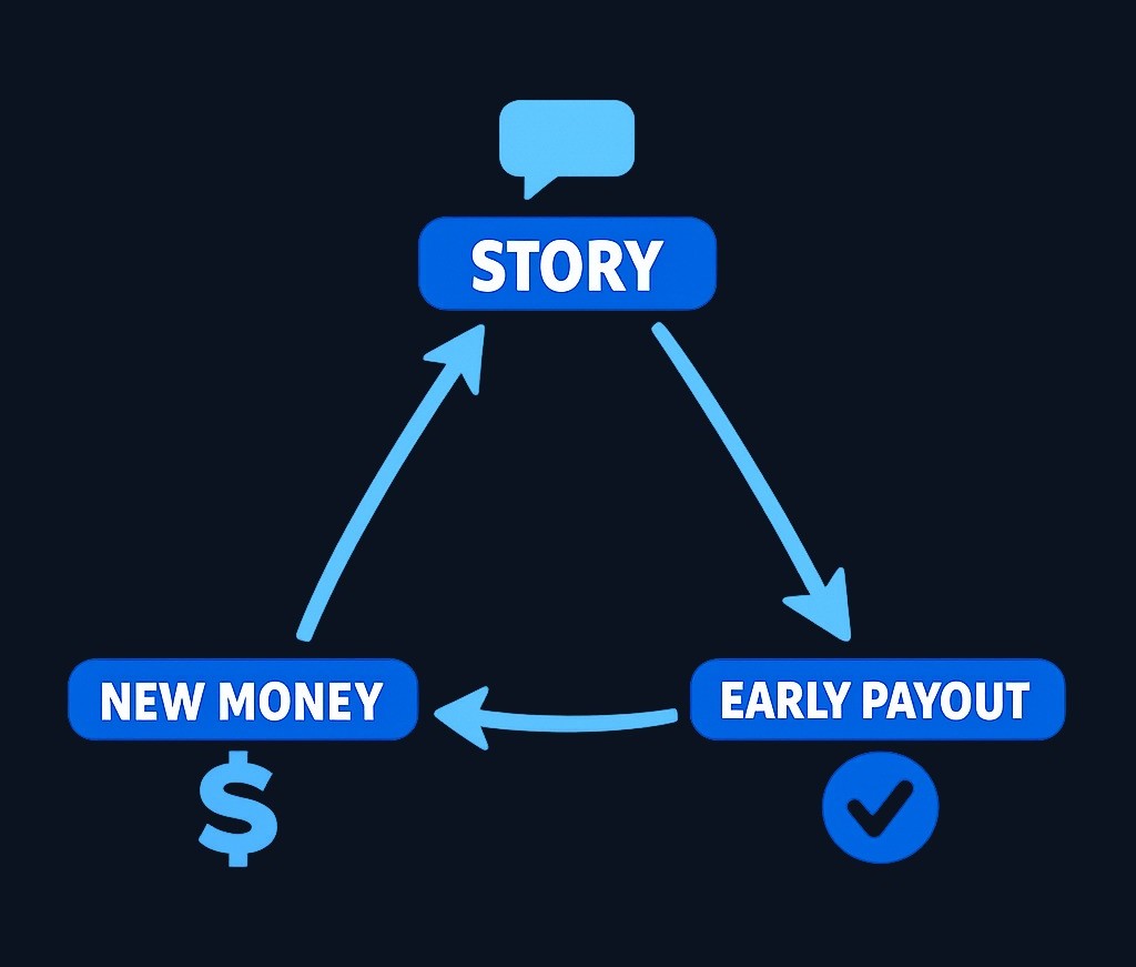 The Ponzi structure remains constant across time and tactics: a promoter presents a story, new participants supply funds, and earlier payouts make the story seem credible. The underlying pattern is always recognizable.