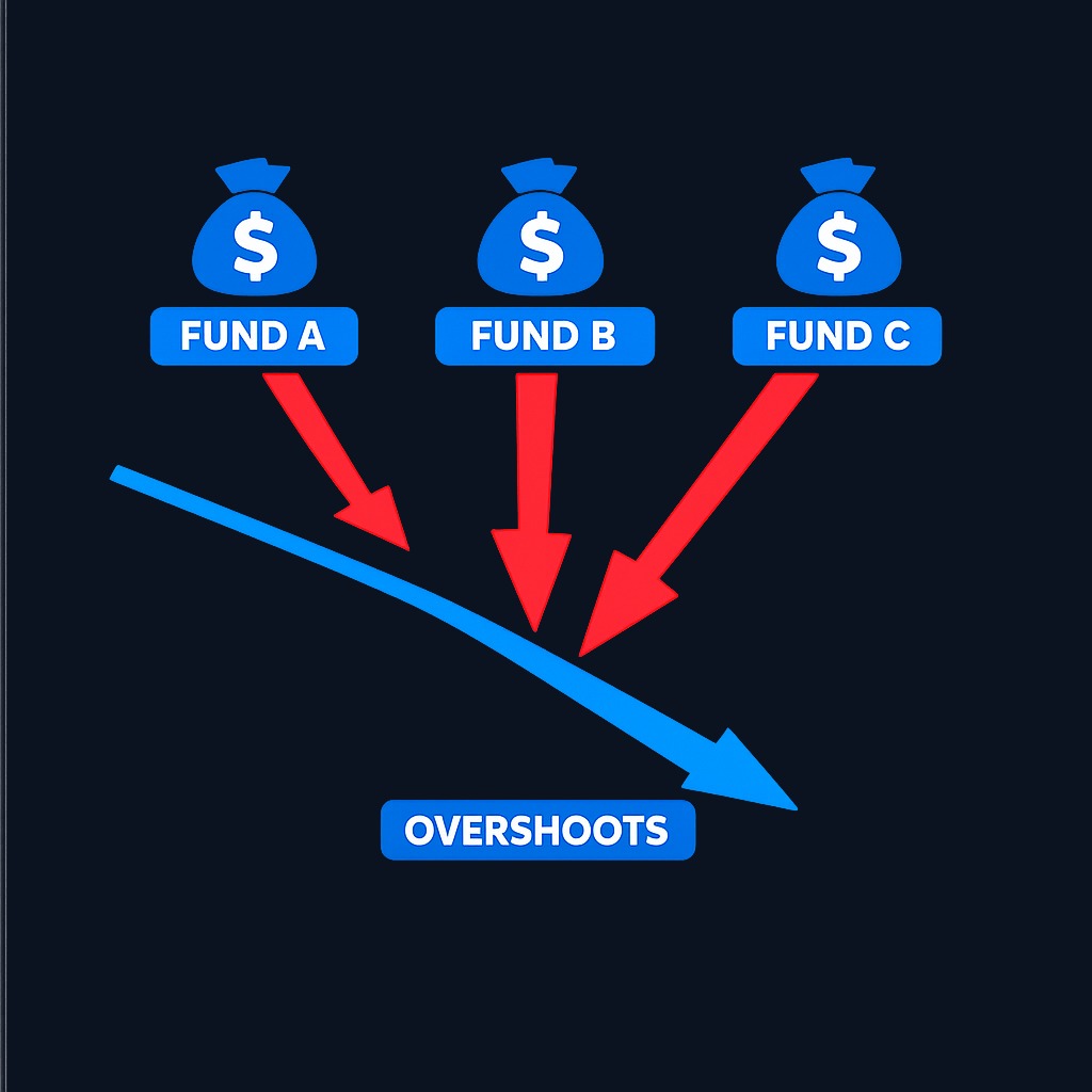 When heavily institutional stocks disappoint, the concentration that once supported the price can accelerate the decline. Multiple professional