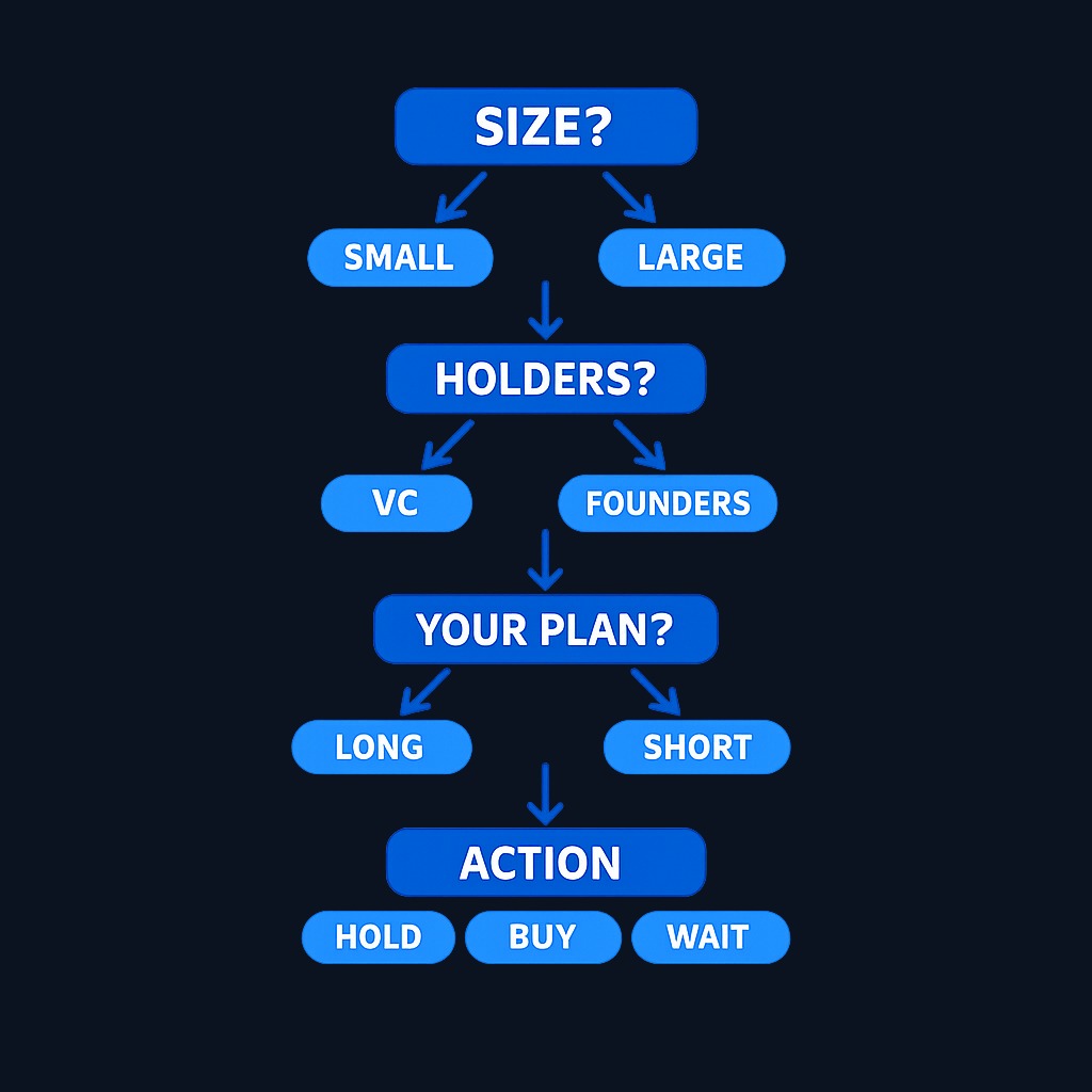 Navigating a lockup expiration requires evaluating multiple factors in sequence: the size of the unlock relative to trading volume, the type of shareholders involved, your investment timeframe, and your risk tolerance. Each answer shapes whether you see the event as risk or