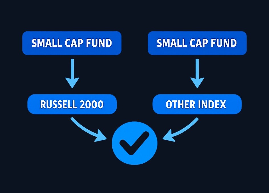 Fund names can be misleading. Always verify which specific index a fund tracks by checking the official fund documents, not just the